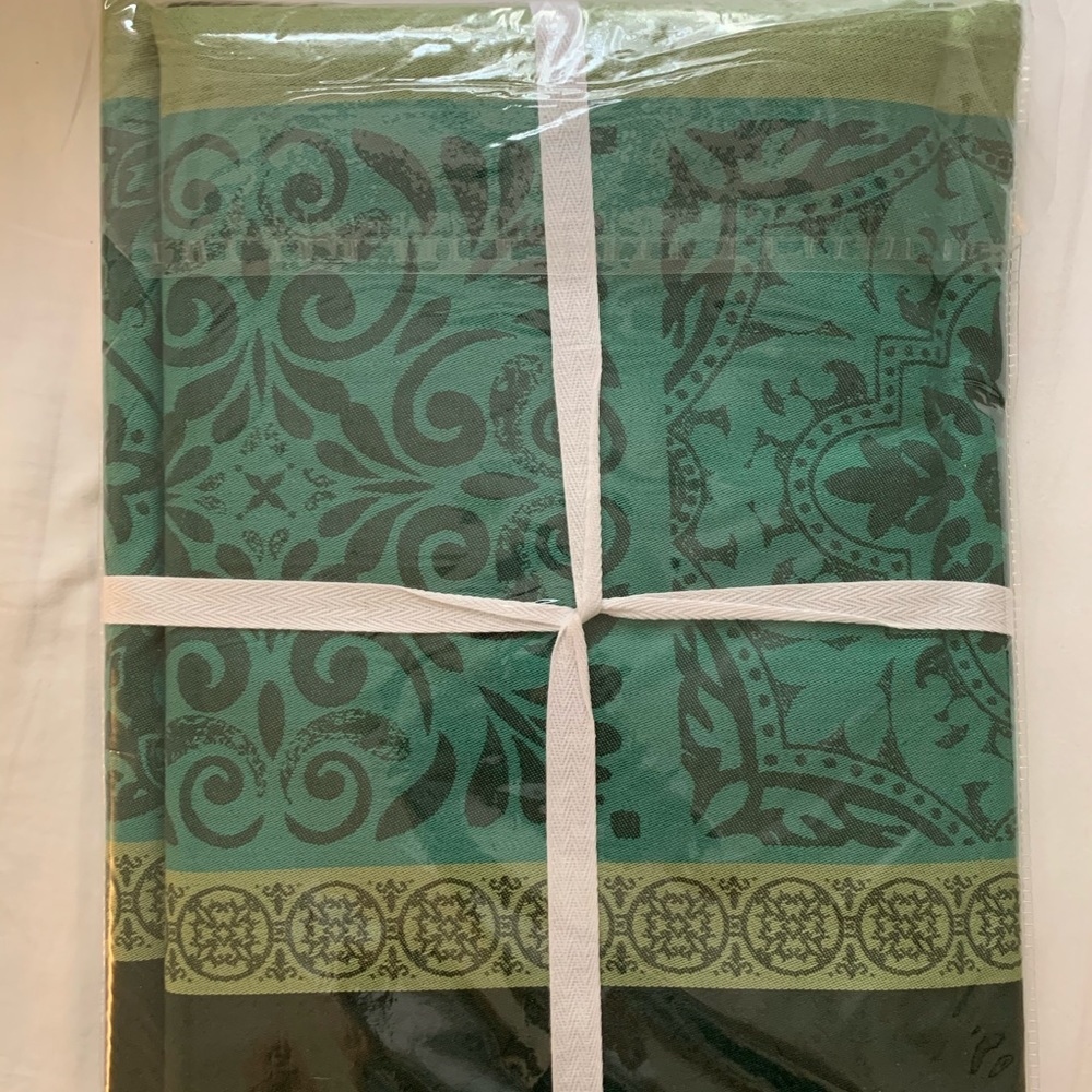 French Green Tablecloth